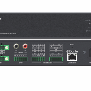 dante 2ch 150w 300 w class d amplifier with dsp and dante