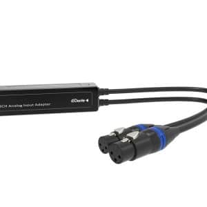 2channel dante audio adapter analog to digital dante