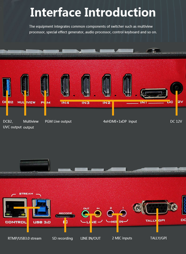 hdmi live stream switcher for church worship mini video switch stream studio