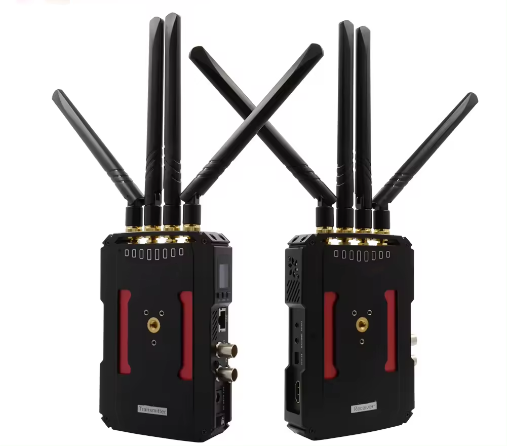 800m/2624ft sdi/hdmi wireless hd video transmission kit with tally & audio wireless system 1080p tally signal return