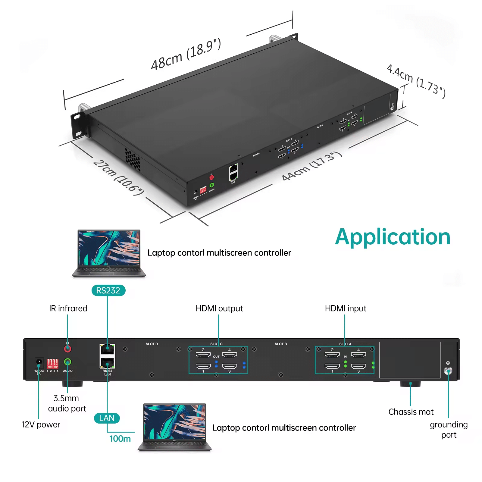 fpga hdmi video wall controller 1080p 4x4,4x8,8x8,8x12