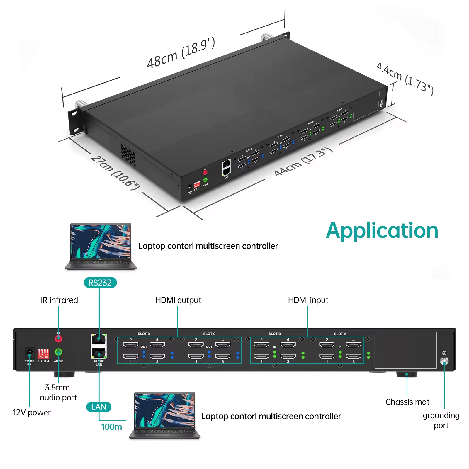 fpga hdmi video wall controller 1080p 4x4,4x8,8x8,8x12