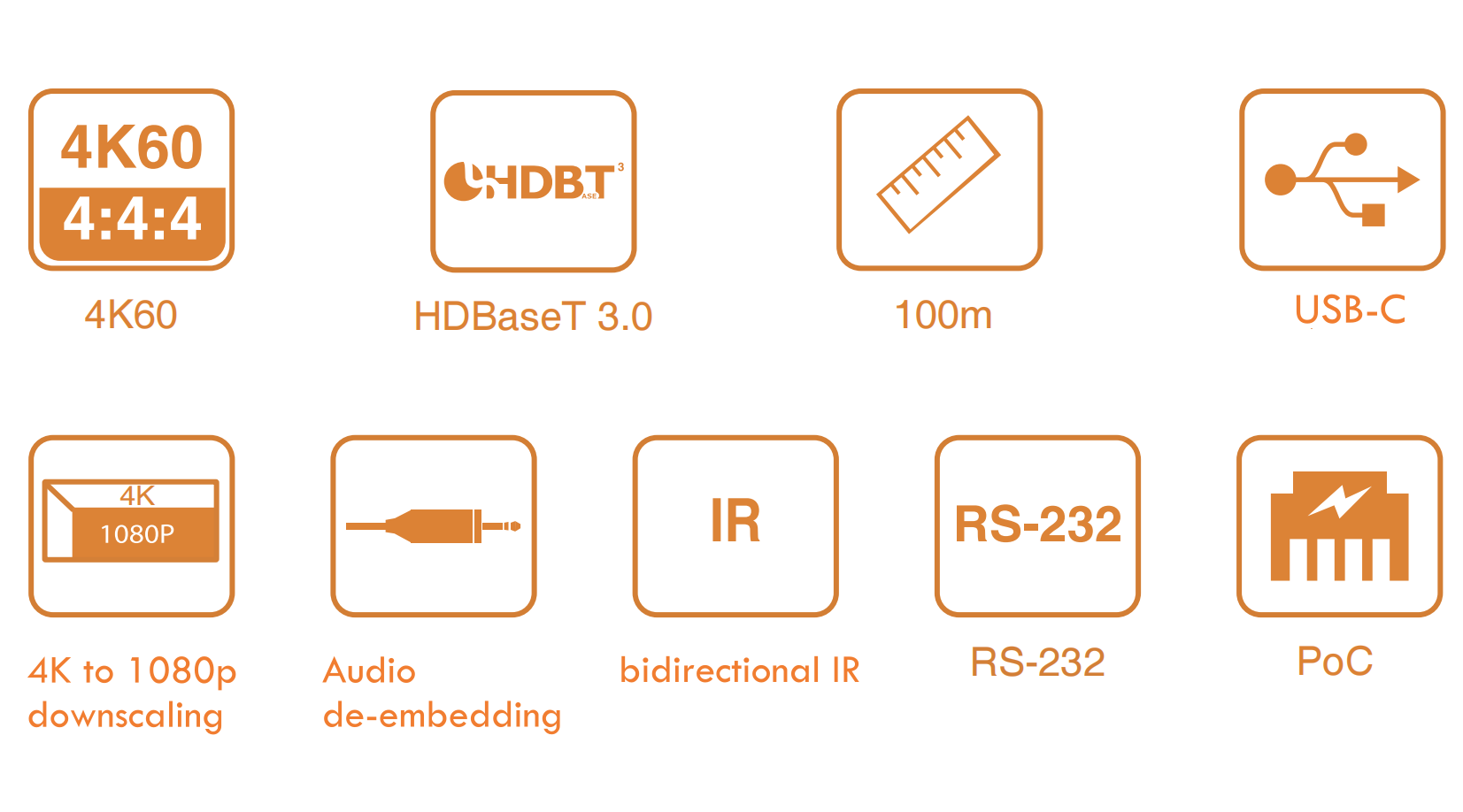 4k@60hz 4:4:4 usb c hdbaset 3.0 kvm extender over a single cat6a cable 40m 70m