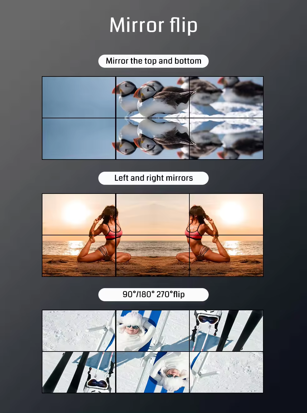 8k magical splicing processor,any angle for six screens