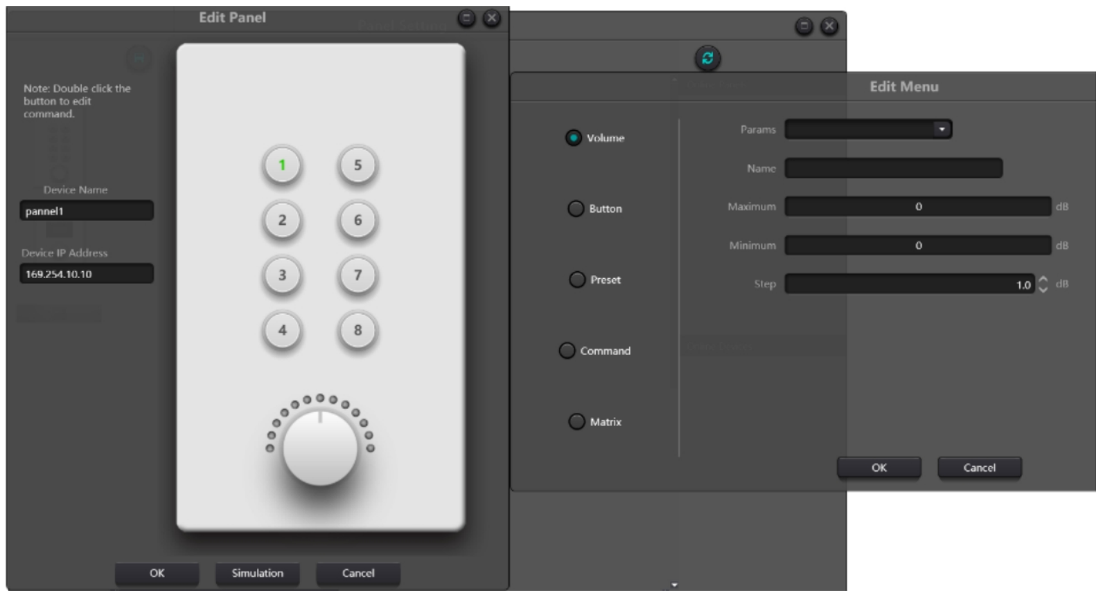 dante audio controller 8 button dante network wallmount controller for dsp audio processor
