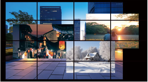video wall controller 4x18 input and output rotation 4k lcd led fpga chip