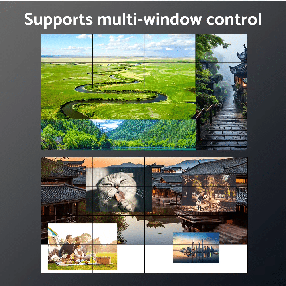 4k fpga video wall controller 8 input 16 output