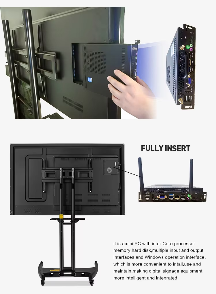 custom embedded fanless mini pc ops for interactive whiteboard