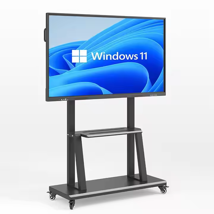 tv mount stand bracket cart interactive lcd and 75 86inch flat panel trolley stand with four legs floor stand