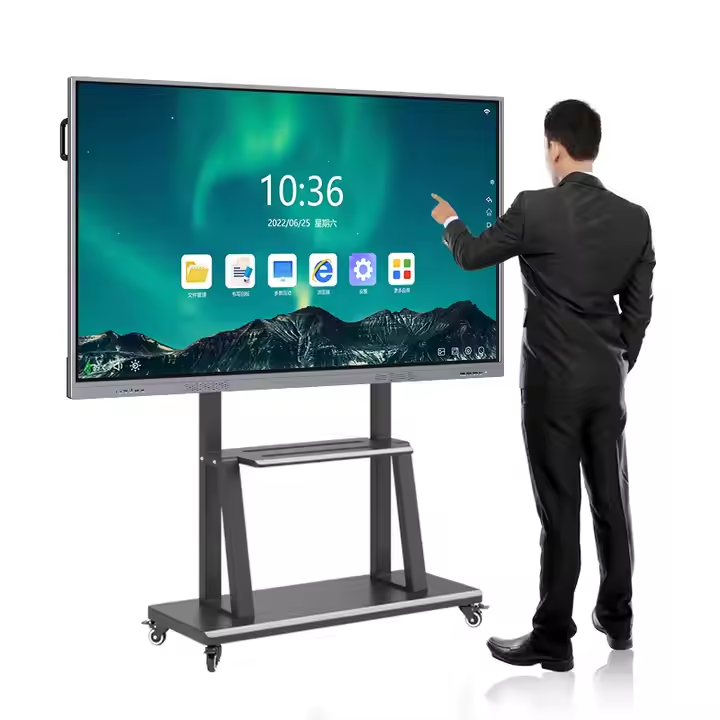tv mount stand bracket cart interactive lcd and 75 86inch flat panel trolley stand with four legs floor stand