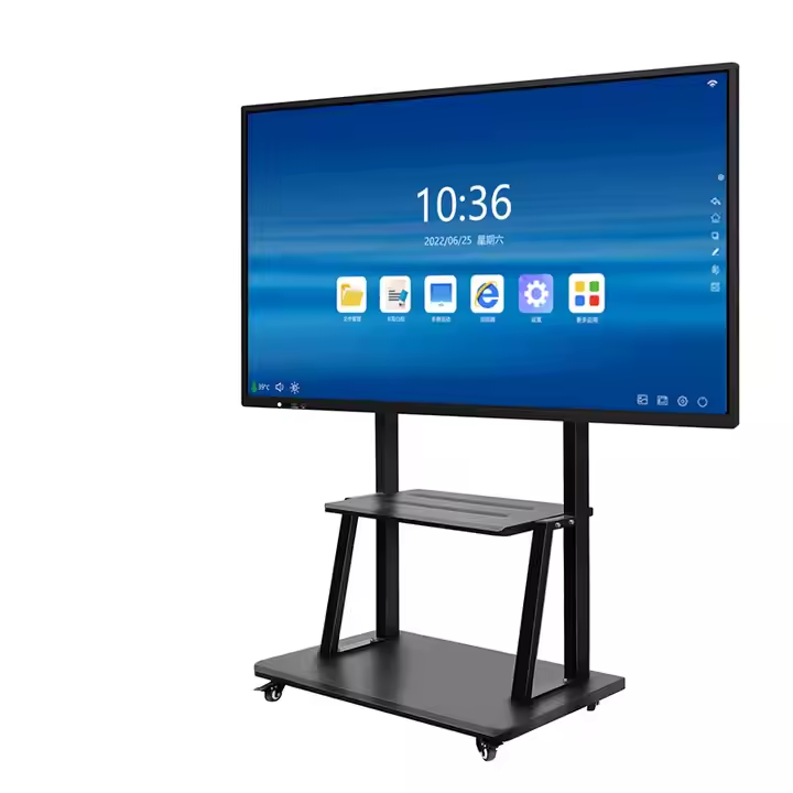 tv mount stand bracket cart interactive lcd and 75 86inch flat panel trolley stand with four legs floor stand