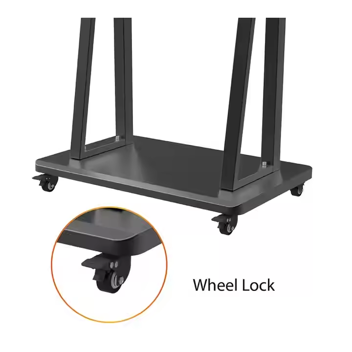 tv mount stand bracket cart interactive lcd and 75 86inch flat panel trolley stand with four legs floor stand