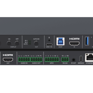 new 4k60hz hdmi usb c kvm switch 2x1 rs232 control huddle room switch