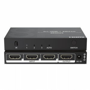 hdmi 2.1 48gbps 8k60hz hdr hdmi switch 3 ways input 1 output with remote controller,cec,power supply