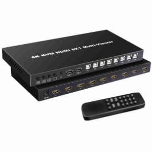 4k30hz hdmi kvm multiview 8x1 quad/pip/pop video switcher