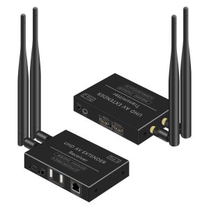 new h.265 200meter 100meter wireless hdmi extender 4k30hz,1080p@60hz one tx four rx