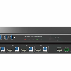 new 8k30 4x1 dp kvm switcher,5gbps,usb 3.2 gen 1 hub,