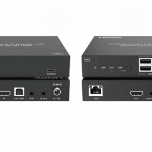 new hdmi 2.0 catx extender 4k@60hz 100meter,support 4*usb 2.0 on rx end,one to many
