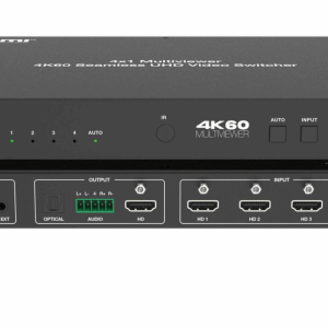pro 4k60hz 4x1 seamless switch multiview with rs232,tcp/ip,audio extractor l/r analog audio output 8 display modes